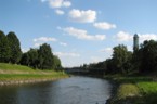 Radniční věž nad řekou Ostravicí (1/4)