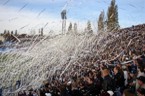 Atmosféra na stadionu Bazaly při zápase FC Baník Ostrava (1/4)