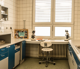 Laboratorní prostory pro výuku bakalářů a mediků LF OU