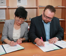 Delegace FF OU v Kazachstánu