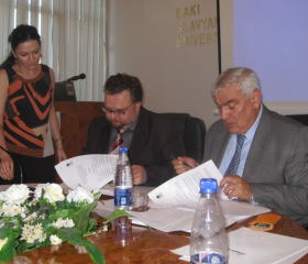 Návštěva Bakuské slovanské univerzity v Baku