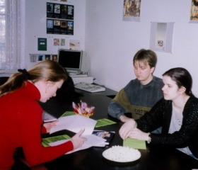 Fakulta zdravotnických studií - studenti a pedagogové 1998