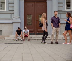 Studenti u Filozofické fakulty