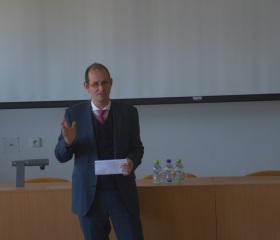 Německý velvyslanec přednášel na Přírodovědecké fakultě Ostravské univerzity
