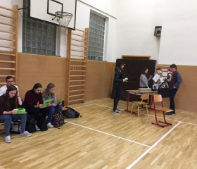 Divadelní workshop na Jazykovém gymnáziu Pavla TigridaAutor: Pavla Zajícová