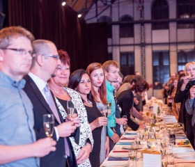 Společná večeře zaměstnanců Ostravské univerzity 2016 v Trojhalí Karolina