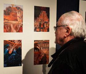 Výstava Fantaskní realismus v ilustracích Lumíra ČmerdyAutor: Marcela Feretová (SZMO) a Stanislav Krejčí