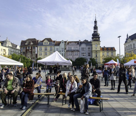 První ročník festivalu Ostravské univerzity Jsme Ostravská! na Masarykově náměstí objektivy Alžběty Sklářové a Jakuba Kotzota