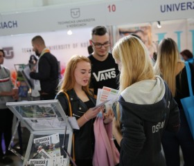 Expozice Ostravské univerzity na veletrhu pomaturitního vzdělávání Gaudamus – Akadémia Bratislava, 24.–26. 9. 2019, Incheba Expo Bratislava