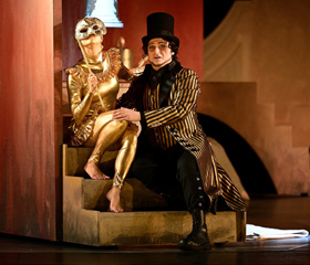 Veronika Andrašková (Carlotta), Filip Kasztura (Il Tenente), Aneta Schwarzová (Contessa)Autor: Martin Popelář pro NDM