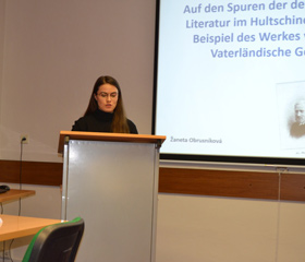 Studentská vědecká konference katedry germanistiky 2019