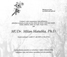 MUDr. Milan Matuška, Ph.D.