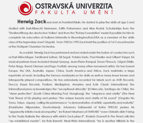 Houslový masterclass s prof. Herwigem Zackem
