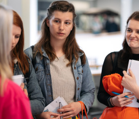 Kariérní festival Ostravské univerzity Za kariérOU 2022 se konal 6. dubna v budově Přírodovědecké fakulty OU na Slezské Ostravě.Autor: Filip Zvěřina