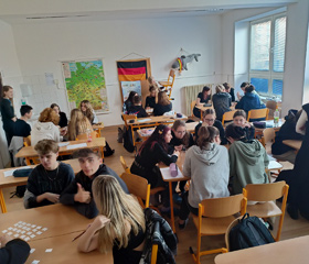 Workshopy s rodilými mluvčími na Jazykovém gymnáziu Pavla Tigrida v Ostravě-Porubě