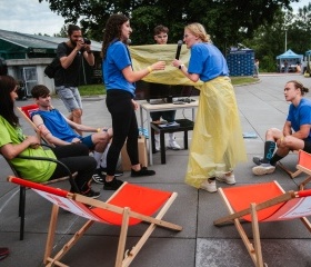 Festival JSME OSTRAVSKÁ! 28. června 2023 v City Campusu Ostravské univerzity v OstravěBitva O pohár Ostravské univerzity na festivalu JSME OSTRAVSKÁ 28. června 2023 v City Campusu Ostravské univerzity