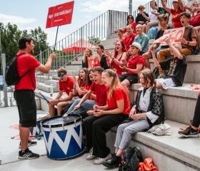 Festival JSME OSTRAVSKÁ! 28. června 2023 v City Campusu Ostravské univerzity v OstravěBitva O pohár Ostravské univerzity na festivalu JSME OSTRAVSKÁ 28. června 2023 v City Campusu Ostravské univerzity