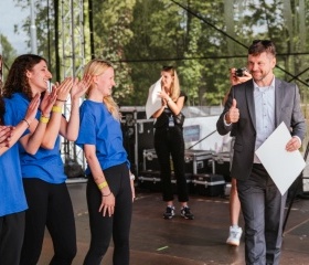 Festival JSME OSTRAVSKÁ! 28. června 2023 v City Campusu Ostravské univerzity v OstravěBitva O pohár Ostravské univerzity na festivalu JSME OSTRAVSKÁ 28. června 2023 v City Campusu Ostravské univerzity