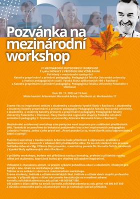 IV. Mezinárodní outdoorový workshop z cyklu Inovace v předškolním vzdělávání