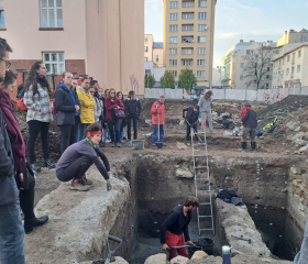 Exkurze na vykopávky v centru Ostravy (7. listopadu 2023)