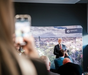 Prezident České republiky Petr Pavel na návštěvě Ostravské univerzity a nového City Campusu OU na Černé louce 28. března 2023
