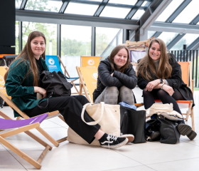 Kariérní festival Ostravské univerzity „Za kariérOU“ 24. dubna 2024 v City Campusu OU na Černé louceAutor: Jana Greplová