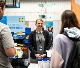 Kariérní festival Ostravské univerzity „Za kariérOU“ 24. dubna 2024 v City Campusu OU na Černé louceAutor: Jana Greplová