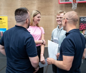 Kariérní festival Ostravské univerzity „Za kariérOU“ 24. dubna 2024 v City Campusu OU na Černé louceAutor: Jana Greplová