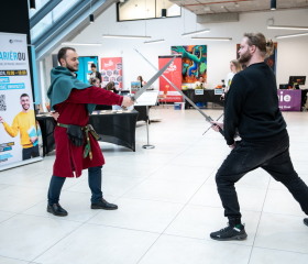 Kariérní festival Ostravské univerzity „Za kariérOU“ 24. dubna 2024 v City Campusu OU na Černé louceAutor: Jana Greplová