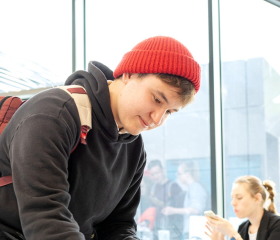 Kariérní festival Ostravské univerzity „Za kariérOU“ 24. dubna 2024 v City Campusu OU na Černé louceAutor: Tereza Šišmišová