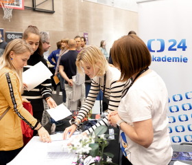 Kariérní festival Ostravské univerzity „Za kariérOU“ 24. dubna 2024 v City Campusu OU na Černé louceAutor: Tereza Šišmišová