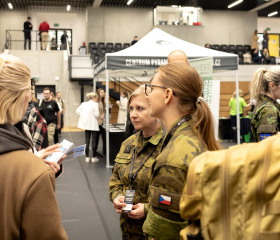 Kariérní festival Ostravské univerzity „Za kariérOU“ 24. dubna 2024 v City Campusu OU na Černé louceAutor: Tereza Šišmišová