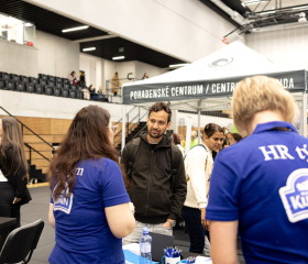 Kariérní festival Ostravské univerzity „Za kariérOU“ 24. dubna 2024 v City Campusu OU na Černé louceAutor: Tereza Šišmišová