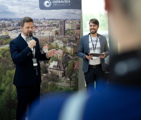 Kariérní festival Ostravské univerzity „Za kariérOU“ 24. dubna 2024 v City Campusu OU na Černé louceAutor: Tereza Šišmišová