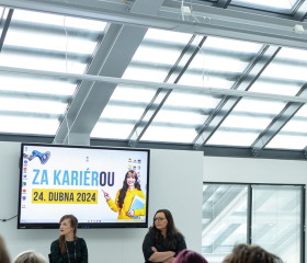 Kariérní festival Ostravské univerzity „Za kariérOU“ 24. dubna 2024 v City Campusu OU na Černé louceAutor: Tereza Šišmišová