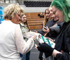 Kariérní festival Ostravské univerzity „Za kariérOU“ 24. dubna 2024 v City Campusu OU na Černé louceAutor: Jana Greplová
