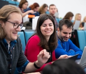 Konference RONALDO+ 18. a 19. dubna v City Campusu OU: setkání projektových manažerů a manažerek veřejných vysokých škol z celé České republiky. Organizovalo Centrum pro rozvoj a inovace Ostravské univerzity, které v roce 2017 s nápadem na vytvoření této platformy přišlo.Autor: Petra Pokorná