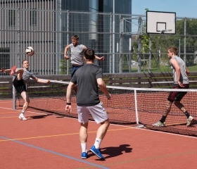 Sportovní den Ostravské univerzity 30. dubna 2024 v City Campusu Ostravské univerzity na Černé louceAutor: Petra Pokorná