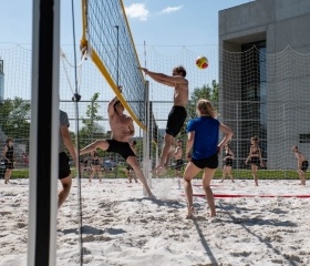 Sportovní den Ostravské univerzity 30. dubna 2024 v City Campusu Ostravské univerzity na Černé louceAutor: Petra Pokorná