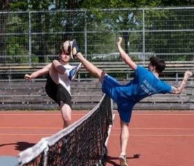 Sportovní den Ostravské univerzity 30. dubna 2024 v City Campusu Ostravské univerzity na Černé louceAutor: Petra Pokorná