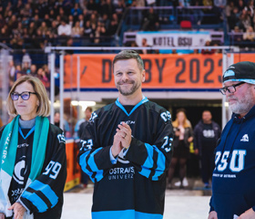 Ostravské hokejové derby OU vs. VŠB-TUO v Ostravar aréně 17. října 2023Autor: Václav Čajka