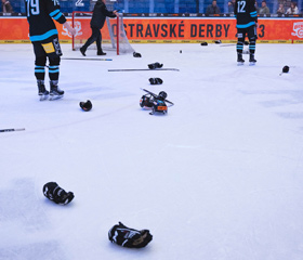 Ostravské hokejové derby OU vs. VŠB-TUO v Ostravar aréně 17. října 2023Autor: Václav Čajka