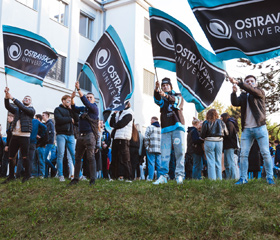 Ostravské hokejové derby OU vs. VŠB-TUO v Ostravar aréně 17. října 2023Autor: Václav Čajka