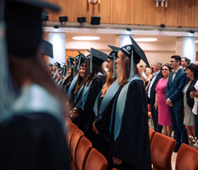 Promoce bakalářských a magisterských absolventek a absolventů Ostravské univerzity v červnu 2024Autor: Marek Stratil