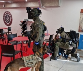 Taktické cvičení „Aktivní střelec“Copyright: Moravskoslezský kraj, Policie ČR