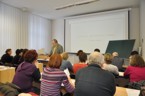 Sekce matematiky - dr. Josef Kubát přednáší na téma Metody řešení důkazových matematických úloh