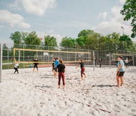 Sportovní den Ostravské univerzity 2025 se uskutečnil 7. května v City Campusu Ostravské univerzity na Černé louce.Autor: Jana Greplová