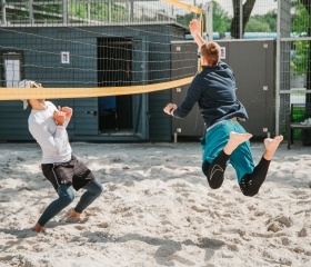 Sportovní den Ostravské univerzity 2025 se uskutečnil 7. května v City Campusu Ostravské univerzity na Černé louce.Autor: Jana Greplová