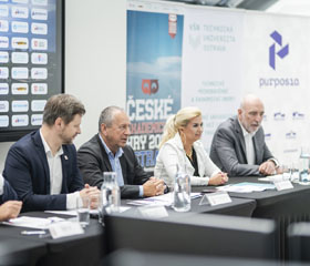 Tisková konference k Českým akademickým hrám 2025 v Ostravě se uskutečnila 11. června 2025 v City Campusu Ostravské univerzity.