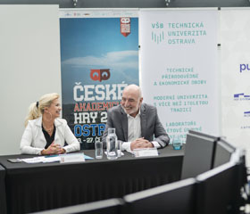 Tisková konference k Českým akademickým hrám 2025 v Ostravě se uskutečnila 11. června 2025 v City Campusu Ostravské univerzity.